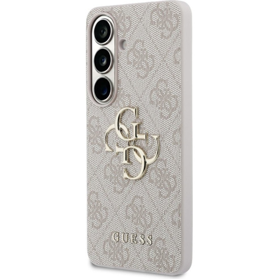 Guess PU 4G Metal Logo Case για Samsung Galaxy S26 - Ροζ Apple Θήκες Κινητών