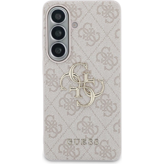 Guess PU 4G Metal Logo Case για Samsung Galaxy S26+ - Ροζ Apple Θήκες Κινητών