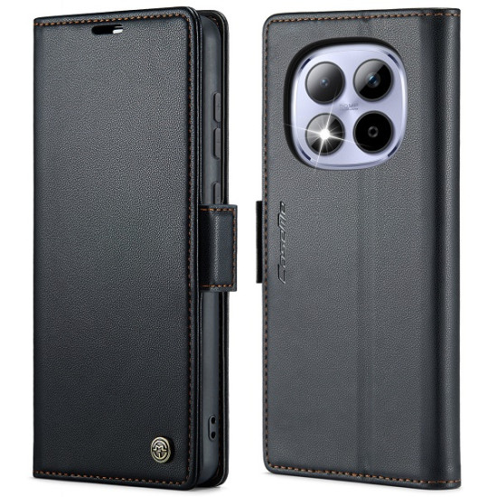 Caseme 023 Θήκη Πορτοφόλι με Βάση Στήριξης για Xiaomi Redmi Note 15 Pro 5G (Global) - Μαύρο XIAOMI Θήκες Κινητών