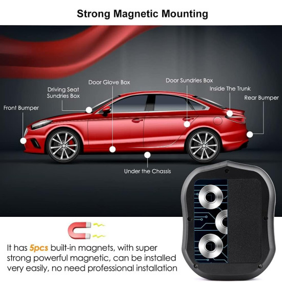 TKSTAR TK905 4G GPS Car Tracker 5000mAh Magnetic Vehicle Locator with Voice Monitoring Gadgets - Toys - Hobby