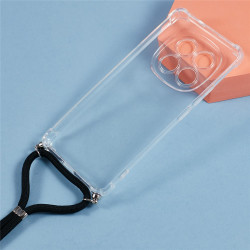 Θήκη Σιλικόνης TPU με Κορδόνι Λαιμού για Xiaomi Redmi Note 15 Pro 5G (Global) - Διάφανο