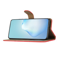 For Xiaomi Poco M8 Pro 5G / Redmi Note 15 Pro+ 5G (Global) Case Crazy Horse Texture PU Leather Wallet Stand Phone Cover - Red For Xiaomi Poco M8 Pro 5G / Redmi Note 15 Pro+ 5G (Global) Case Crazy Horse Texture PU Leather Wallet Stand Phone Cover - Red