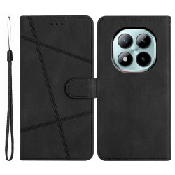 For Xiaomi Poco M8 Pro 5G / Redmi Note 15 Pro+ 5G (Global) Case Crazy Horse Texture PU Leather Wallet Stand Phone Cover - Black