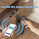 F079 No-Drill Smart NFC Drawer Lock Built-in IC Card Swipe Sensor Lock for Sauna Wardrobe - Black Gadgets - Toys - Hobby