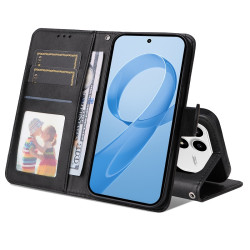 For Xiaomi Redmi K90 5G / Poco F8 Pro Case Wallet PU Leather Folio Flip Phone Cover - Black