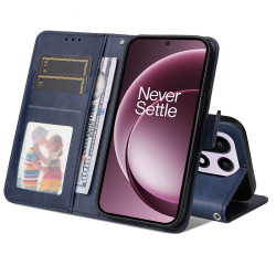 For OnePlus 15 5G Case Wallet PU Leather Folio Flip Phone Cover - Blue