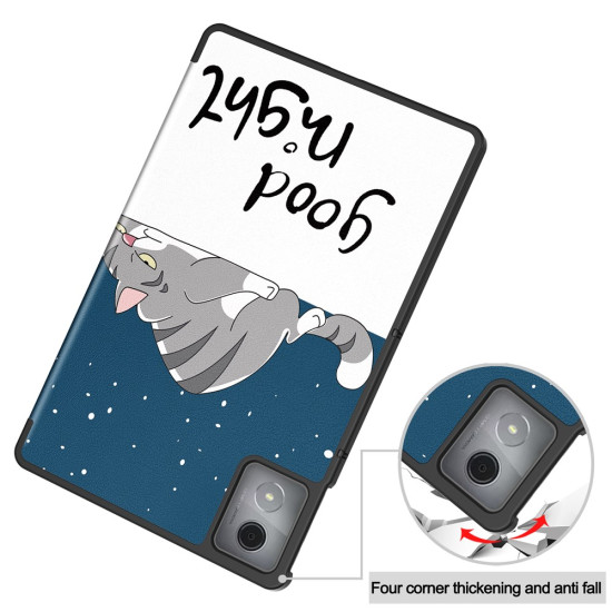 For Lenovo Tab K11 Plus Case Pattern Print Leather Tablet Cover with Stand - Cat Lenovo Cases Mobile Tablet