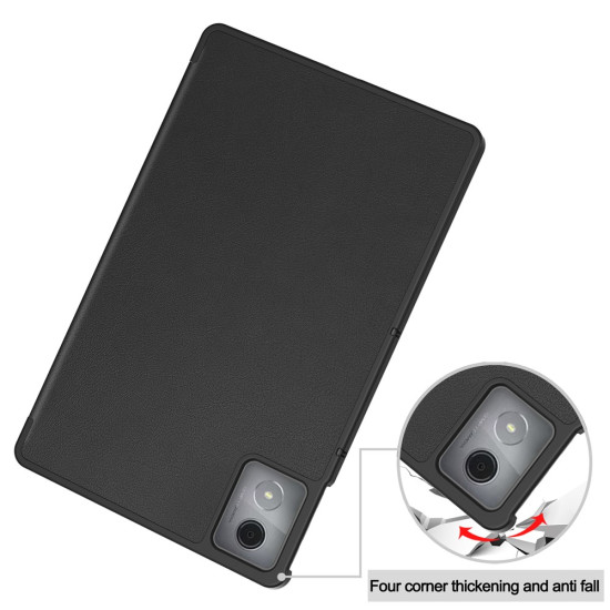 For Lenovo Tab K11 Plus Shockproof Case Leather Stand Tablet Cover - Black Lenovo Cases Mobile Tablet