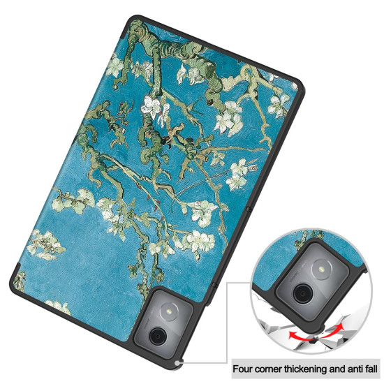 For Lenovo Tab K11 Plus Case Pattern Print Leather Tablet Cover with Stand - Apricot Blossom Lenovo Cases Mobile Tablet