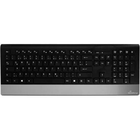 MediaRange MROS105 Ασύρματο Σετ Πληκτρολόγιο & Ποντίκι Ελληνικό - Μαύρο / Ασημί Ακουστικά / Bluetooth Ακουστικά / Ηχεία MediaRange MROS105 Ασύρματο Σετ Πληκτρολόγιο & Ποντίκι Ελληνικό - Μαύρο / Ασημί Ακουστικά / Bluetooth Ακουστικά / Ηχεία