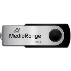 Φλασάκι Flash Drive MediaRange MR1954 128GB Type-C 3.2 - Μαύρο / Ασημί