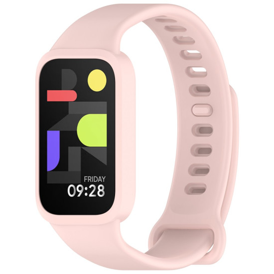 Λουράκι Σιλικόνης για Xiaomi Smart Band 9 Active / Redmi Band 3 Smartwatch - Ανοιχτό Ροζ Xiaomi Smart Watch