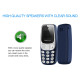 L8STAR BM10 Dual SIM Bluetooth-Compatible Mini Bar Phone 2G GSM 0.66 Inch Screen Cell Phone - Μπλε L8STAR BM10 Dual SIM Bluetooth-Compatible Mini Bar Phone 2G GSM 0.66 Inch Screen Cell Phone - Μπλε