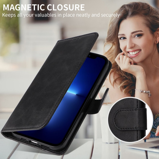 Θήκη Πορτοφόλι με Βάση Στήριξης για Xiaomi 15T Pro - Μαύρο XIAOMI Θήκες Κινητών