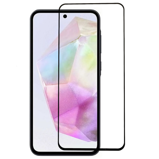 Σκληρυμένο Γυαλί (Tempered Glass) Προστασίας Οθόνης Πλήρης Κάλυψης για Samsung Galaxy S25 FE - Μαύρο Samsung Προστατευτικά οθόνης
