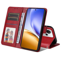 Θήκη Πορτοφόλι με Βάση Στήριξης για Realme 14 5G - Κόκκινο Θήκη Πορτοφόλι με Βάση Στήριξης για Realme 14 5G - Κόκκινο