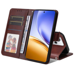 Θήκη Πορτοφόλι με Βάση Στήριξης για Realme 14 5G - Καφέ Θήκη Πορτοφόλι με Βάση Στήριξης για Realme 14 5G - Καφέ