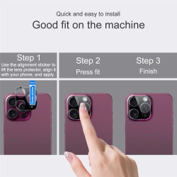 IMAK Σκληρυμένο Γυαλί (Tempered Glass) Προστασίας Κάμερας για Xiaomi Poco M7 Pro 5G - Μαύρο