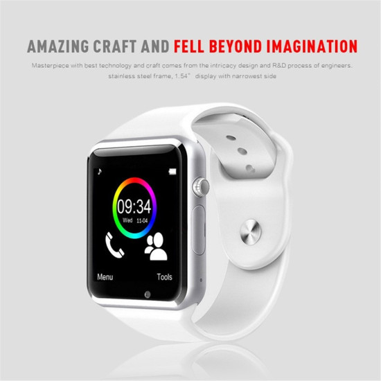 Smart Ρολόι Καρπού με Bluetooth, Pedometer, Sim, Camera - Μαύρο/Ασημί Gadgets - Παιχνίδια - Hobby