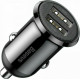 Baseus Car Charger Grain Pro Dual USB 4.8A - Black (CCALLP-01) Cables Adapters & Chargers  Baseus Car Charger Grain Pro Dual USB 4.8A - Black (CCALLP-01) Cables Adapters & Chargers