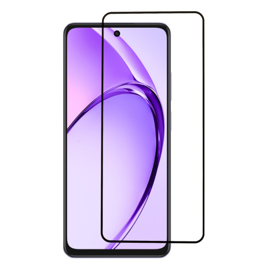 Σκληρυμένο Γυαλί (Tempered Glass) Προστασίας Οθόνης Πλήρης Κάλυψης για Oppo A60 5G / A40 / A40m / A5x / A3x - Μαύρο Oppo Realme Προστατευτικά Οθόνης