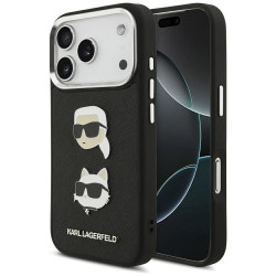 Karl Lagerfeld K&C Heads Logo Back Case for iPhone 17 Pro - Black (KLHCP17LPSFDHPOK) Karl Lagerfeld K&C Heads Logo Back Case for iPhone 17 Pro - Black (KLHCP17LPSFDHPOK)
