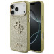 Guess Big Metal Logo 4G Fixed Glitter Case for iPhone 17 Pro - Gold (GUHCP17XHG4SGCD) Apple Cases Mobile
