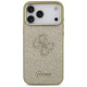 Guess Big Metal Logo 4G Fixed Glitter Case for iPhone 17 Pro - Gold (GUHCP17XHG4SGCD) Apple Cases Mobile