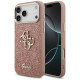 Guess Big Metal Logo 4G Fixed Glitter Case for iPhone 17 Pro - Pink (GUHCP17XHG4SGCP) Apple Cases Mobile