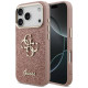 Guess Big Metal Logo 4G Fixed Glitter Case for iPhone 17 Pro - Pink (GUHCP17LHG4SGCP) Apple Cases Mobile