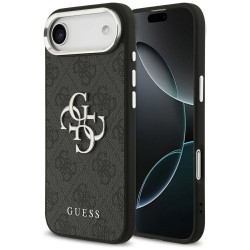 Guess Big Metal Logo 4G Silver Case for iPhone 17 Air - Black (GUHCP17MP4G4SMCK) Guess Big Metal Logo 4G Silver Case for iPhone 17 Air - Black (GUHCP17MP4G4SMCK)