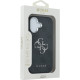 Guess Big Metal Logo 4G Silver Case for iPhone 17 - Black (GUHCP17SP4G4SMCK) Apple Cases Mobile