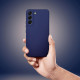 For Samsung Galaxy S25 FE Case Matte Soft Phone Cover - Dark Blue Samsung Cases Mobile