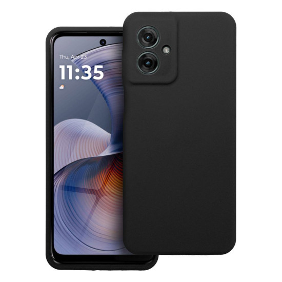 Case Silicone Phone Cover 2mm for Motorola Moto G55 5G - Black Motorola Cases Mobile