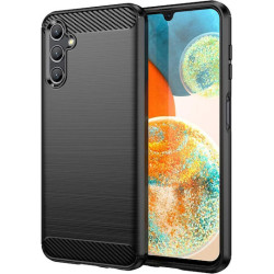 Θήκη Σιλικόνης TPU Carbon Fiber για Samsung Galaxy S25 FE - Μαύρο