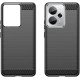 For Realme 14 5G Case Protective Phone Cover Carbon Fiber Texture Brushed - Black Oppo Realme Cases Mobile
