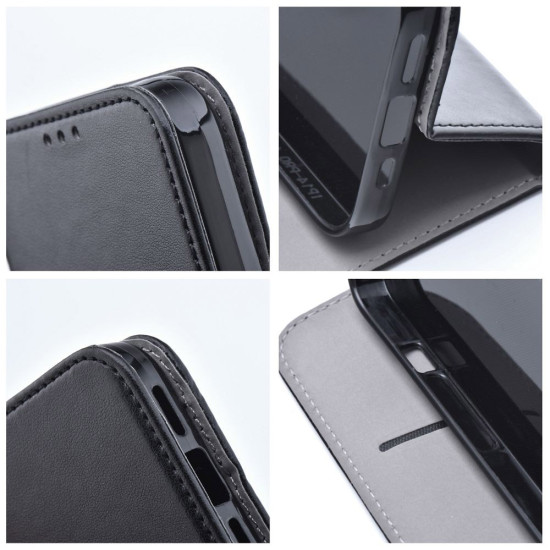 Smart Magneto Wallet Stand Case for Xiaomi Redmi Note 13 Pro 4G / Poco M6 Pro 4G - Black XIAOMI Cases Mobile