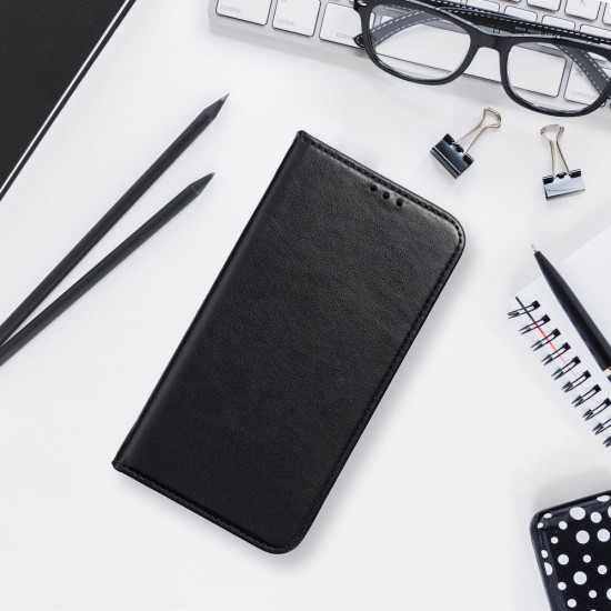 Smart Magneto Wallet Stand Case for Xiaomi Redmi Note 13 Pro 4G / Poco M6 Pro 4G - Black XIAOMI Cases Mobile