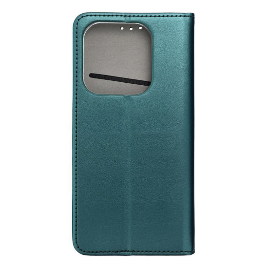 Smart Magneto Wallet Case for Xiaomi Redmi Note 14 5G - Dark Green XIAOMI Cases Mobile