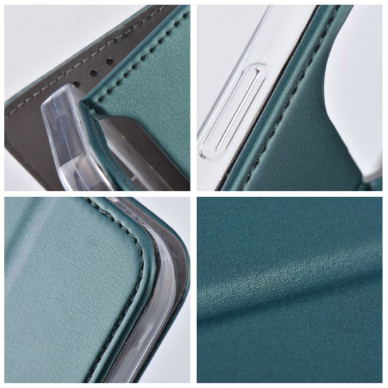 Smart Magneto Wallet Case for Xiaomi Redmi Note 14 5G - Dark Green XIAOMI Cases Mobile