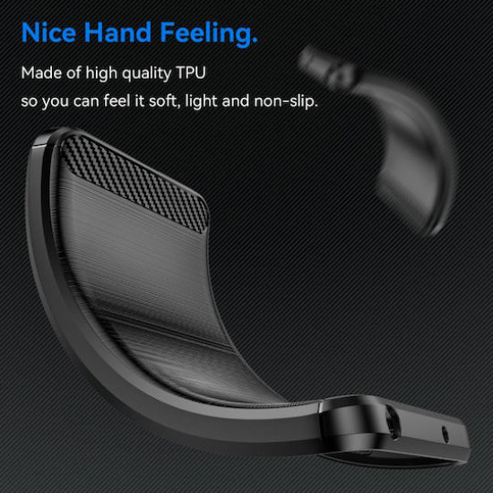 For Xiaomi Redmi 15 5G Case TPU Carbon Fiber - Black XIAOMI Cases Mobile