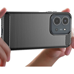 Θήκη Σιλικόνης TPU Carbon Fiber για Xiaomi Redmi 15C 5G (173mm) - Μαύρο