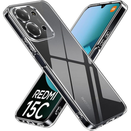 Θήκη Σιλικόνης TPU 2mm για Xiaomi Redmi 15C 5G (EU) (173mm) (camera  protection) - Διάφανο XIAOMI Θήκες Κινητών