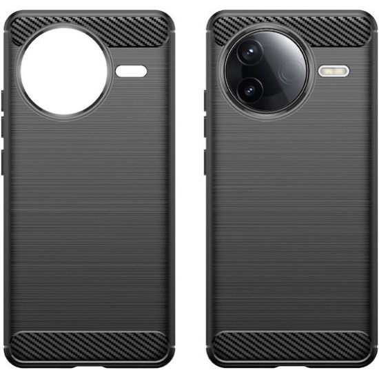 Carbon Fiber TPU Case for Xiaomi Poco F7 Pro 5G - Black XIAOMI Cases Mobile