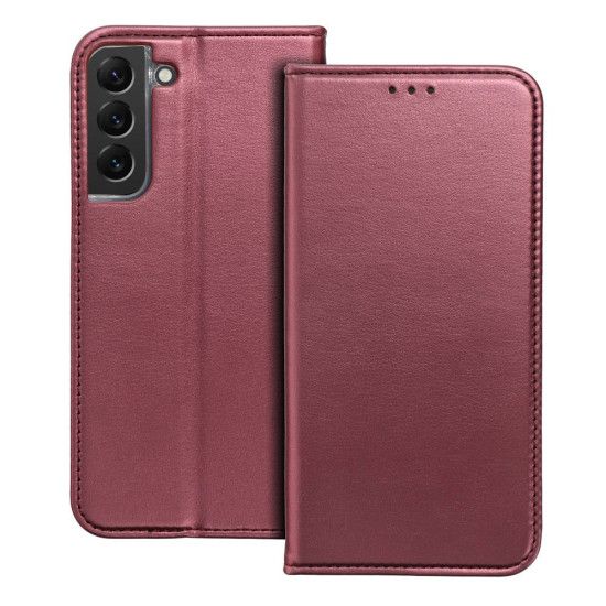 Smart Magneto ΅Wallet Stand Case for Samsung Galaxy A56 - Burgundy Samsung Cases Mobile