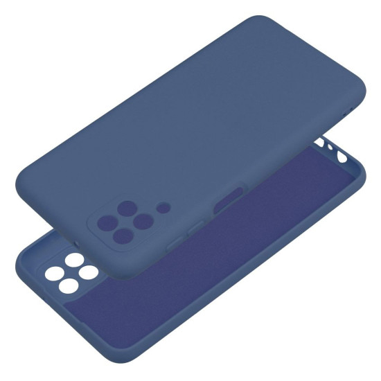 Θήκη Σιλικόνης Ματ για Samsung Galaxy A12 - Σκούρο Μπλε Samsung Θήκες Κινητών