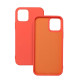For iPhone 17 Pro Max Matte Silicone Phone Drop-proof Cover Anti-scratch Protective Case - Peach Apple Cases Mobile