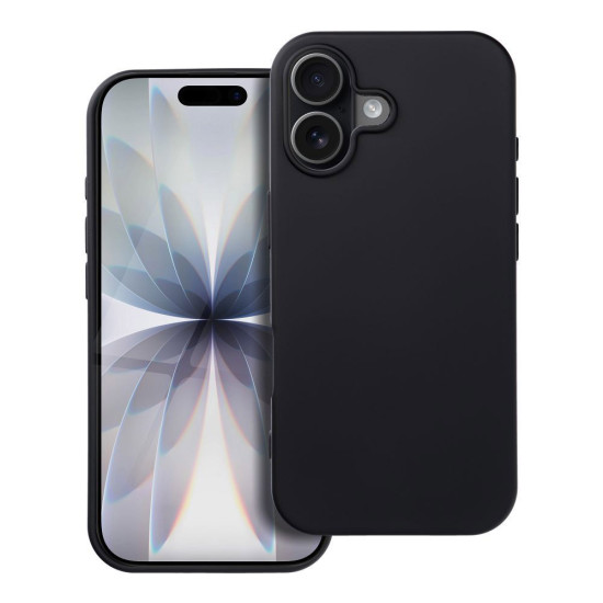 For iPhone 17 Matte Silicone Phone Drop-proof Cover Anti-scratch Protective Case - Black Apple Cases Mobile