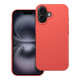 For iPhone 16 Matte Silicone Phone Drop-proof Cover Anti-scratch Protective Case - Peach Apple Cases Mobile