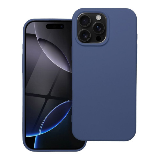 For iPhone 16 Pro Max Matte Silicone Phone Drop-proof Cover Anti-scratch Protective Case - Blue Apple Cases Mobile
